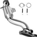 [Front]FortunaFlow Catalytic Converter Compatible with Cadillac ATS 2013-2015 2.0L Turbocharged,Reference 14621,50569,19420102(EPA Compliant high flow standard)