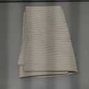 Home Brilliant Striped Velvet Corduroy Euro Throw Pillow Sham Large Cushion Cover for Chair Couch Bench Bed Floor Valentine's Decor, 24 x 24 inch (60cm), Cream Cheese