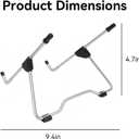Black Tablet Computer Holder Stand Adjustable Tablet Bracket Desktop Support for Videos Movies Webcasts Practical