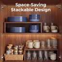SMIRLY Stoneware Dinnerware Set for 4, 12 pcs Plates and Bowls Set, Blue