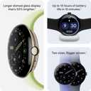 Google Pixel Watch 4 (45mm) - Android Smartwatch with Heart Rate and Sleep Tracking - 40-Hour Battery - Fitness Tracking - Google AI - Matte Black Aluminum Case - Obsidian Active Band - Wi-Fi