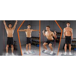 HOTWAVE ,Resistance Bands with Ab Roller Wheel,Full Body Workout at Home