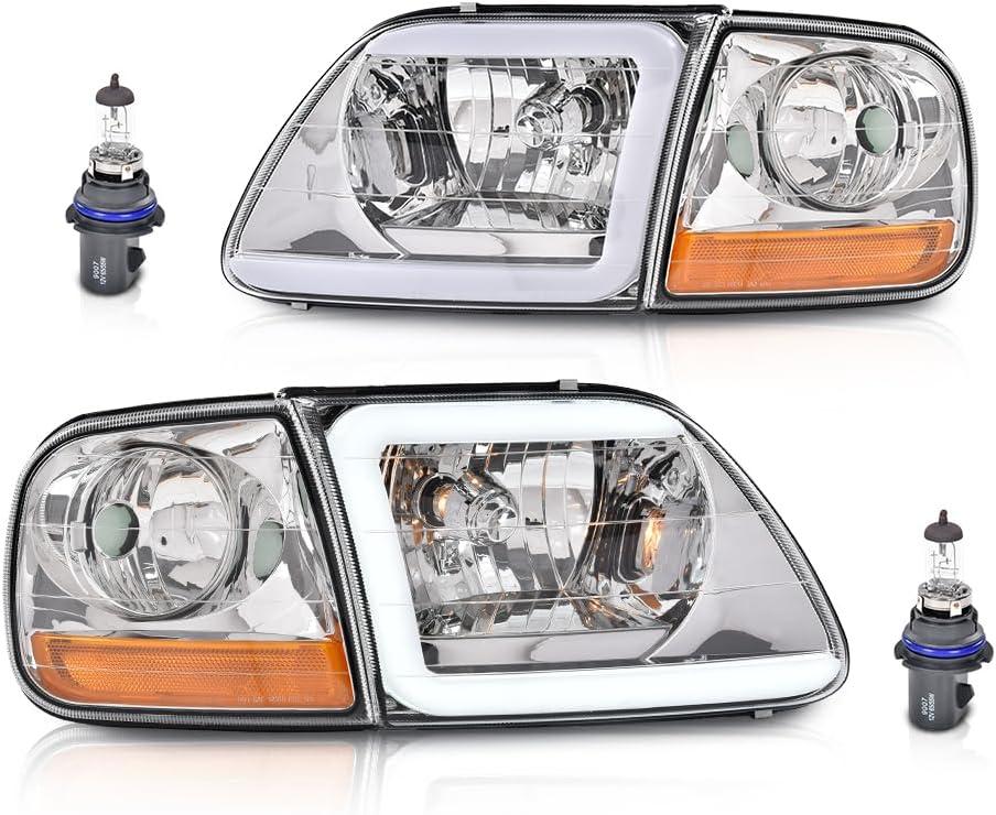 CNNELL LED Headlight Fit F150 1998-2002/Ford F250 1998-1999