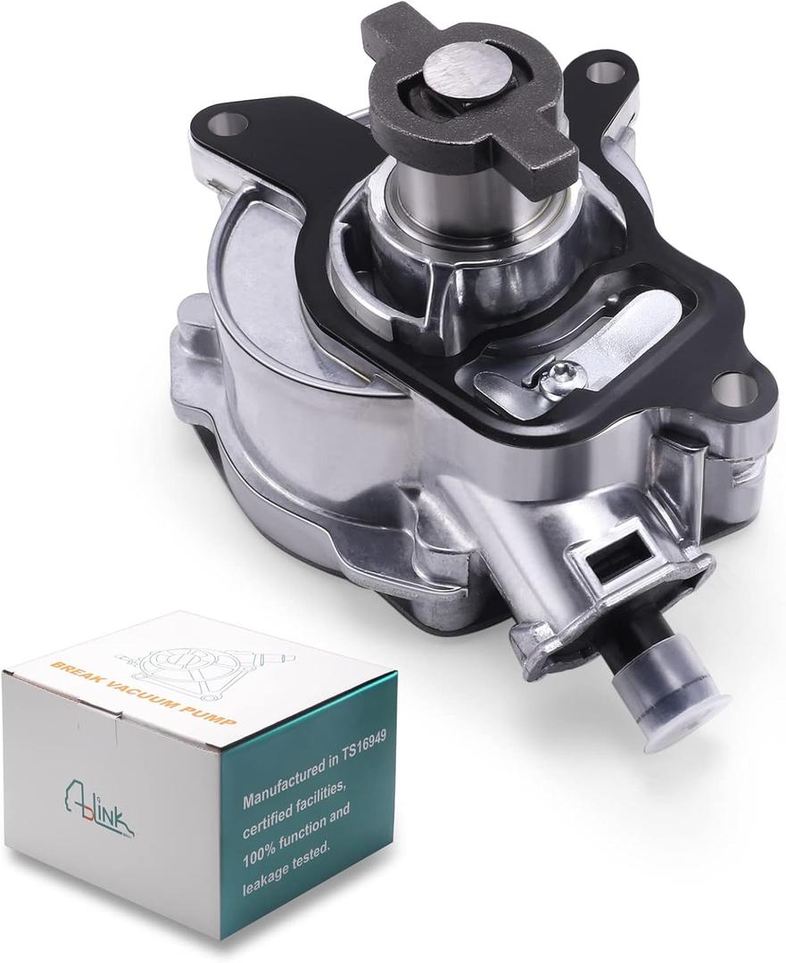 AULINK 904-817 Brake Booster Vacuum Pump (Engine 2.5L) 07K145100C 07K145100H for Volkswagen VW Beetle Golf Jetta Passat Rabbit SportWagen 2006-2014, Audi TT Quattro RS 2012-2013