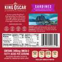 King Oscar Premium Sardines in Extra Virgin Olive Oil, Mediterranean Style, 3.75 Ounce Cans (Pack of 12), Wild Caught Sardines