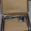 8 Pack - L 12" x H 8" x W1.5, 5mm Thick Black L Shelf Bracket, Iron Shelf Brackets, Metal Shelf Brackets, Floating Shelf, Shelf Supports with Screws