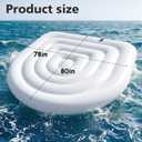 Soulchen Towable Tube Replacement Bladder Base or Backrest,1-4 Rider Model, Replacement Innertube for Boat Towable Tube Safety Speed Valve for Inflating Deflating,No Cover Included