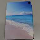 for Amazon Fire HD 10 Tablet Case 13th Generation 2023 Release,360 Degree Rotating Swivel PU Leather Stand Flip Folio with Auto Wake/Sleep Cover for Fire HD 10 Tablet 2023, Blue Sea Beach