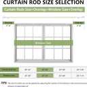 5/8 Diameter Curtain Rods 30-60 Inch, for 30-54 Inch Windows, Adjustable Splicing White Curtain Rods for Windows with Brackets, Window Rod Long Small Curtains Rod