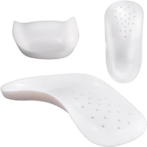 Original 3/4 Arch Support Metatarsal Support Orthotics Over-Pronation Insoles Relieve Plantar Fasciitis, Arch, Heel & Ankle Foot Pain (White, Men 9-12/Women 11-14)