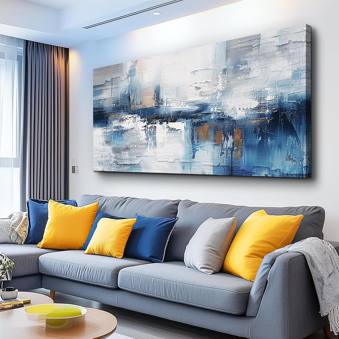 KELIYUAN Canvas Wall Art For Living Room Framed Wall Decor For Bedroom Office Decorations Minimalism Abstract Wall Paintings Inspiration Pictures Artwork Modern Room Home Decor Mural 20 x40 in