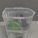 TBMax Small Dog Food Storage Container 3 Qt with Cat Food Can Cover and Mixing Spoon, Portable Travel Pet Food Dispenser with Large Spout and Cup