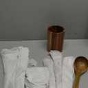 8 PCS Acacia Wooden Utensil Set with Holder, Spoon Rest, Durable Wooden Spoons for Cooking, Heat-Resistant, Comfort Grip,Easy to Clean, Non-stick Friendly, Ideal for Gifting