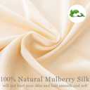 Sutuo Home Silk Pillowcase for Hair and Skin Care, Both Sides 19 Momme Mulberry Pure Real Silk Pillow Case Cover with Zipper, Soft and Smooth for Better Cool Sleep, Standard 20"x26", Champagne 1 PC