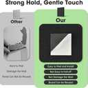 Large Cork Board Felt Wall Tiles, 47"x35" 12 Pack Felt Bulletin Board Pin Board with 48 Safe Removable Adhesive Tabs, 60 Push Pins, Alternative Cork Board for Walls Home Office (Black)