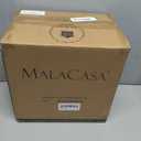 MALACASA 8.85" Large Pasta Bowls, 42 OZ White Salad Bowls Soup Bowls, Porcelain Serving Bowls Set of 6, Large Kitchen Bowl Plates Pasta Plates, Microwave & Dishwasher Safe, Series REGULAR