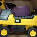 Best Ride On Cars CAT Excavator Push Car Licensed Caterpillar Ride-On Digger Toy for Kids with Rotating Bucket & Under-Seat Storage Construction Vehicle for Toddlers, Small