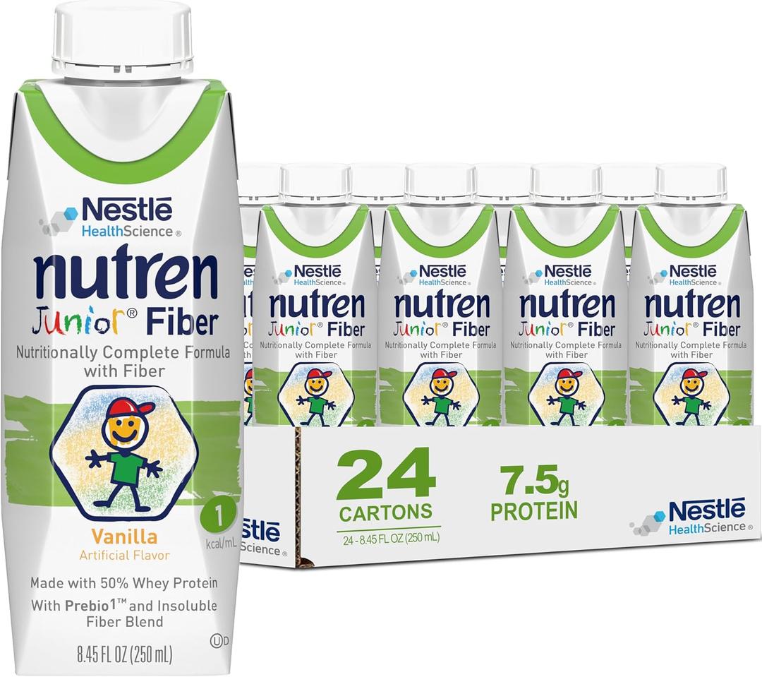Nutren Junior Fiber Vanilla, 24 Count, BB Date: 06/11/26