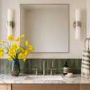 Mirror, 40x40 Inch Gradient Front Bathroom Mirrors for Wall