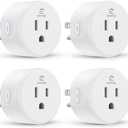 EIGHTREE Smart Plug, WiFi Outlet Works with Alexa & Google Home, Smart Home Socket with Remote Control & Timer Function, 2.4GHz WiFi Only, 2 Packs
