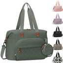 Tenot Diaper Bag Tote with Pacifier Case, Baby Bag for Women with Shoulder Straps, Travel Diaper Tote for for Mom and Dad Medium Size, Green