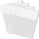 IMAGAME Magnetic Pocket 2 Pack – Self-Adhesive Magnetic Storage Pouch for Documents, Notes & Tools, Strong Magnet Backing for Fridge, Whiteboards, and Metal Surfaces (White, 2Pcs)