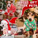 Jeere 6 Pcs Dog Pajamas, Dog Holiday Pajamas Jumpsuit for Small Medium Boy Girl Puppy Winter Pet Clothes(Christmas,M)
