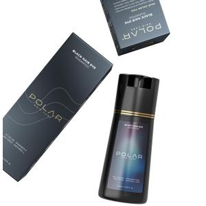 POLAR HAIR CARE Polar Haircare - Hair Dye Shampoo for Gray Hair for Women & Men (Jet Black) Natural Hair Dye Kit - Semi Permanent Hair Dye Shampoo - Vegan Hair Dye USA 6.76 Fl Oz