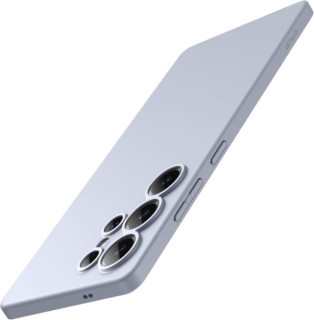 JETech Slim Case for Samsung Galaxy S25 Ultra 5G with Camera Lens Full Protection, Ultra-Thin Lightweight Matte Finish Minimalist Protective Phone Cover (Titanium Silverblue)