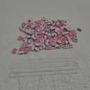 144 Mini Mahjong Tiles Game Set for Chinese Play, Travel Friendly, Pink