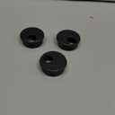 3PCS 38mm Benchtop Wire and Cable Sleeve Hole Covers Desktop Cable Box Black Plastic Cover Desk Wire Grommet Cable Hole Cover for Office Computer Desktop Cable Organiser.