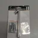 Raised Address Numbers, 5 Inch Modern House Numbers, DIY Floating Address Numbers with Screws for Outside, Rust Free Zinc Alloy, Silver Number 1