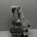 Manual Cast Iron Citrus Juicer, Commercial Hand Press, Heavy Duty Countertop Squeezer for Fresh Orange Lemon Juice, Stable When Pressed, Easy to Use & Clean (Black)