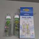 Dr. Brown's Natural Flow Anti-Colic Options+ Narrow Baby Bottle, Goat and Squirrel, 8 oz/250 mL, with Level 1 Slow Flow Nipple, BPA Free, 0m+, 2-Pack