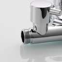 Tecmolog G1/2 Shower Diverter Shut Off Valve Brass Shower Head Splitter 2 Way for Bathroom, Chrome, DSF014A
