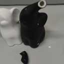 OwMell Set of 2 Loving Elephant Statue Figurine, 6" Elephant Ring Holder, Gifts for Couples Home Lucky Decor - Matte