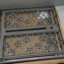 MYPET North States Paws Portable Pet Gate: 26-40" Wide. Pressure Mount. No Tools Needed. Made in USA, 23" Tall, Expandable, Durable Dog Gates for Doorways, Fieldstone Gray