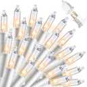 Joiedomi Christmas String Lights Indoor,200(2x100) Mini Warm Fairy Light, 43FT Lighting Decor for Patio Dorm Classroom Bedroom Holiday Wedding Party Garland Birthday Festival, White Wire (2100ct)