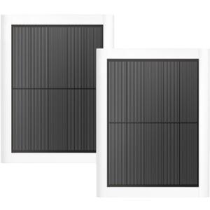 Ring Solar Panel(2nd Generation), 5W Ring Solar Panel Charger with Mount and 12FT Extension Cable for Stick Up Camera & Pro, Spotlight Plus & Pro, Stick Up, Spotlight Cam Battery (2Pack White)