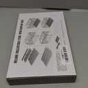 Acrylic Display Case for Figures Dustproof, Clear Display Box with Building Base, Collection Bricks Storage Blocks Aciton Figure Showcase(Black)