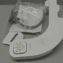 hansrapo Left-Hand Bidet Attachment Non-Electric Dual Nozzle for Rear & Feminine Wash, Adjustable Pressure & Flow, Ultra-Slim Design,Independent Self-Clean Function, Quick-Release for Easy Cleaning