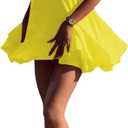 SOLY HUX Women's Mini Dress Halter Neck Sleeveless Tie Backless Swing Flowy Beach Dresses Summer Vacation Clothes