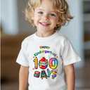 100 Days of School Shirt Kids  Boys Girls Toddler Happy 100th Day of School T-Shirt, Kindergarten 100 Day,3T-7T (5-6 Years)