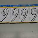 HIllman 841614 4-Inch Nail-On Reflective Plastic House Number 9 4 Pack