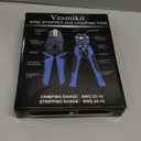 Wire Stripper and Crimping Tool,AWG 24-10 Automatic Stripper Tool with AWG 22-10 Ratchet Wire Crimper For Heat Shrink Connectors and Insulated Terminals, 3 in 1 Stripping/Cutting/Crimping