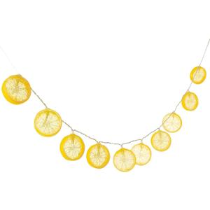 Fun Express 4 Ft. 11" Yellow Lemon Slices String Lights
