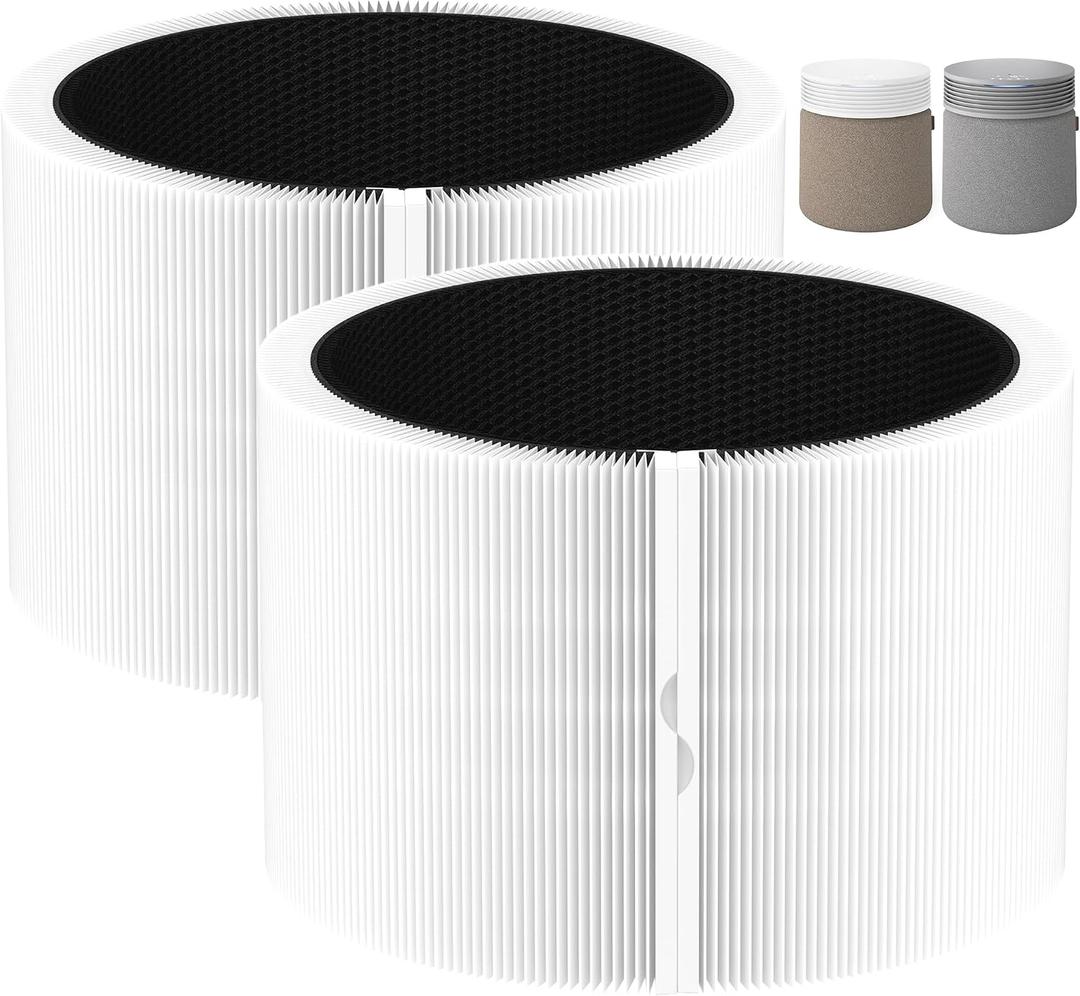 Blue Signature Replacement Filter Compatible with Blue Signature Large Model Air Purifier SP4i, True HEPA and Odors Blocked Filter for Pollen, Dust, Smoke, Pet Hair & Odors(2 Pack)
