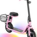Hiboy Q2 Lite Electric Scooter with Seat for Kids Ages 410, LED Lights, UL Certified, 9.3 MPH, 100W Motor, Easy Control