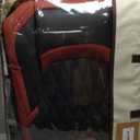 FREESOO Front Seat Covers for Cars - Ultra Breathable Waterproof Faux Leather Car Seat Cover Protectors with Lumbar Support, Universal Fit for Most 5 Seats Vehicles Sedans Hatchbacks Pickup, Black Red