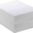 Spill Absorbent Pads 15" x 20" Heavyweight Oil Absorbing Mats,White Absorbing Heavy Weight Oil-Only Absorbent Mat Pad (30PCS)
